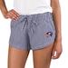 Women's Concepts Sport Navy/White Columbus Blue Jackets Tradition Woven Shorts