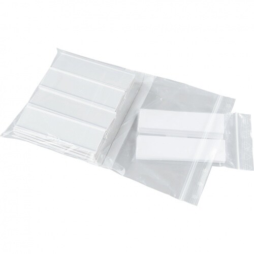 Aufkleber I Etikettenhalter, Rückseite weiß, Frontseite transparent, 150x40mm, 100/VE Image