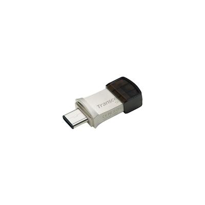 Transcend JetFlash 890 USB-Stick 128 GB USB Type-A / USB Type-C 3.2 Gen 1 (3.1 Gen 1) Schwarz, Silber