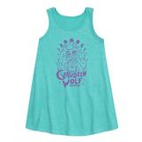 Monster High - Clawdeen Purple - Toddler and Youth Girls A-line Dress