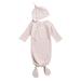 Solid Color Baby Silkworm Cocoon Type Newborn Wrap Comfort Sleeping Bag Hat Set