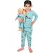 Leveret Kids & Toddler & Toddler Pajamas Matching Doll & Girls Pajamas 100% Cotton Whale (Size 5 Years)