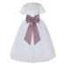 Ekidsbridal White Floral Lace Vintage Flower Girl Dresses Beauty Pageant Wedding Tulle Gown LG2T 3