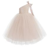 Ekidsbridal One-Shoulder Sequins Tutu Flower Girl Dress Junior Bridesmaid Evening Formal Party Gown 182 4