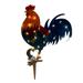 Wooden Floral Picks with Wire 3 Vanity with Lights Makeup Table Set Hot Mirror Wall Stake 2D Sign Holiday Acrylic Plane Light-Up Rooster Outdoor And Decoration Chicken Christmas Patio With Garden Home