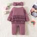 Aayomet Baby Rompers Girl Fall Jumpsuit For Baby Boy Baby Girl Clothes Cotton Linen Rompers Solid Jumpsuit Bodysuit Cute Baby Romper Girls Summer Outfits Purple 18-24 Months