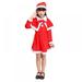 GYRATEDREAM 3-16T Girls Christmas Costume Little Girls Santa Suit Dress Outfit for Kids Xmas Cosplay Party