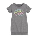 Polly Pocket - Polly Pocket Ombre Logo - Toddler And Youth Girls Fleece Dress