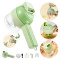 BadyminCSL Kitchen Household Vegetable Cutter Mini Wireless Electric Garlic Mud Artifact Garlic Masher Cutting Pressing and Pulling Garlic Mixer