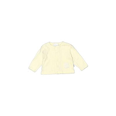 Creme de La Creme Cardigan Sweater: Yellow Solid Tops - Size 3-6 Month