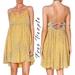 Free People Dresses | Free People "Periscopes In The Sky" Babydoll Dress | Color: Gray/Yellow | Size: Xs