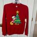 Disney Shirts | Disney Mens Mickey Mouse Fleece Holiday Sweatshirt; Size: Small(34-36) | Color: Red | Size: Small(34-36)