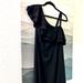 Jessica Simpson Dresses | Black Ruffle Shoulder Jessica Simpson Maternity Dress Size Small | Color: Black | Size: Sm