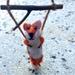 Anthropologie Holiday | New! Anthropologie Swinging Fox Christmas Ornament | Color: Orange/White | Size: Os