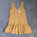 American Eagle Outfitters Dresses | American Eagle Button Front Dress Nwt, Size M | Color: Gold/Yellow | Size: M