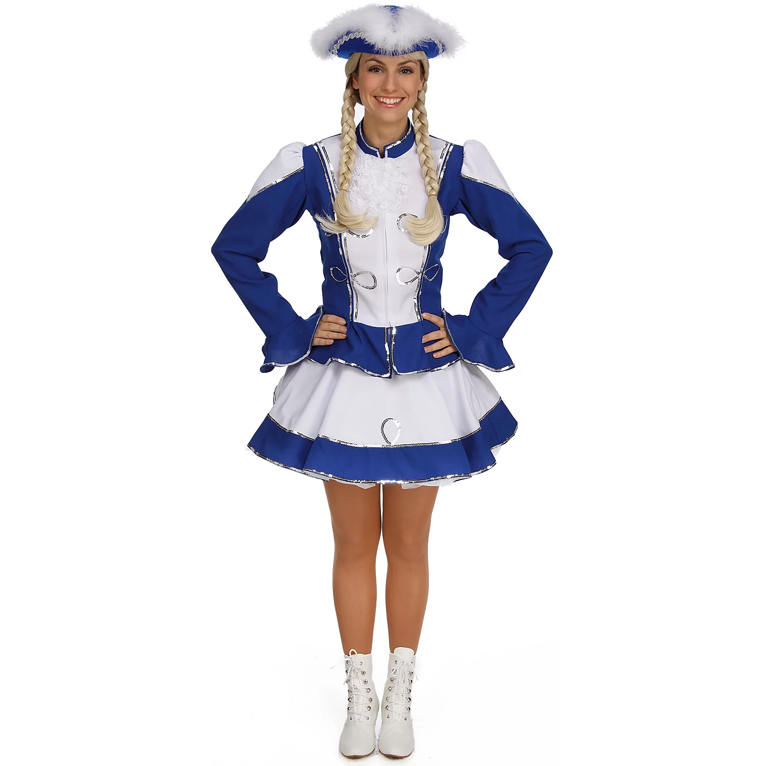 Gardekostüm für Damen, blau/weiß Image