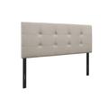 Rylan Upholstered Button Tufted King Headboard in Warm Grey - CasePiece USA C80066-721