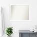 Latitude Run® Cabinet White Narrow Bathroom Vanity Non-Beveled Wall Mirror Plastic | 25.25 H x 31.25 W in | Wayfair