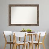 Loon Peak® Christhard Wood Framed Wall Mounted Accent Mirror in Matte Wood in Brown | 29 H x 41 W x 1.25 D in | Wayfair