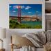 Millwood Pines San Francisco Golden Gate - Traditional Wood Wall Art Decor - Natural Pine Wood in Blue/Brown/Green | 8 H x 12 W x 1 D in | Wayfair