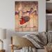 The Holiday Aisle® Christmas Illustration of Santa Claus Delivery - Unframed Painting on Wood in White | 36 H x 24 W x 1 D in | Wayfair