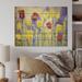 Charlton Home® Yellow & Red Tulips In The Fields - Traditional Wood Wall Art Panels - Natural Pine Wood Metal in Brown/Green/Indigo | Wayfair