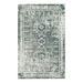 White 36 x 24 x 0.41 in Area Rug - Bungalow Rose Oriental Machine Tufted Polyester Area Rug in Gray/Polyester | 36 H x 24 W x 0.41 D in | Wayfair