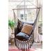 Dakota Fields Chair Hammock Cotton in Brown | 58 H x 44 W x 44 D in | Wayfair 0146B39417E24FDBA99AB5A6FDD484A4