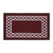 Black 45 x 26 x 0.2 in Area Rug - Ebern Designs Performance Burgundy Machine Washable Rug Polypropylene | 45 H x 26 W x 0.2 D in | Wayfair