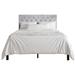 CraftPorch Chesterfield Diamond Design Button Tufted Upholstered Bed