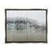 Stupell Industries Foggy Weather Boat Marina Peaceful Floating Watercraft Graphic Art Luster Gray Floating Framed Canvas Print Wall Art Design by Nancy Crowell