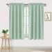 1 Panel Window Blackout Curtains Tab Rod Pocket Thermal Insulated Short Curtain Panels Home Decoration 42 Wide x 54 Long