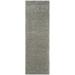 SAFAVIEH California Solid Plush Shag Runner Rug Silver 2 3 x 10