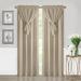 Achim Allegra Window Curtain Panel with Attached Valance Taupe 42 x 63