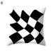 Throw Pillow Covers Modern Geometric Pillowcase Throw Cushion Cover for Bed Couch Sofa Office Decor Black White Throw Pillow Case Cushion Cover Sofa Bed Car Cafe Office Decoration