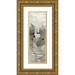Vassileva Silvia 9x18 Gold Ornate Wood Framed with Double Matting Museum Art Print Titled - Sail Away I Neutral