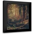 Bierstadt Albert 20x24 Black Modern Framed Museum Art Print Titled - Giant Redwood Trees of California