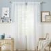 Estate Viewâ„¢ Cambridge Semi-Sheer Rod Pocket Curtain Panel Pair 38 x96 White