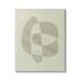Stupell Indtries Round Contrasting Shape Abstraction Beige Tan Arrangement 36 x 48 Design by Emma Caroline