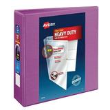 Avery 3 Heavy Duty Ring Binder with Clear Cover 8.5 x 11 Orchid - Product Is Brand New In Retail Packaging