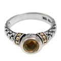 Mystic Paradise,'Sterling Silver and Citrine Ring'