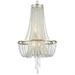 4 Light Chandelier-Hand Cut Crystal Type-Antique Silver Finish Bailey Street Home 49-Bel-3362055