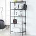 5 Tier Adjustable Storage Shelf Metal Storage Rack Wire Shelving Unit Storage Shelves Metal 660Lbs Capacity 21.25 L x 11.42 W x 59.06 H for Pantry Closet Kitchen Laundry Black