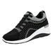 adviicd Black Womens Sneakers Womens Running Shoes Blade Tennis Walking Sneakers Comfortable Fashion Non Slip Work Sport Shoes