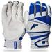 Franklin Sports Freeflex Pro Series Batting Gloves White/Royal Youth Medium