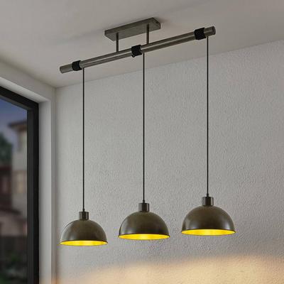 Hängelampe Jorek Lindby, dimmbar, schwarz, für Wohn- / Esszimmer, Metall, Vintage, Pendelleuchte Image