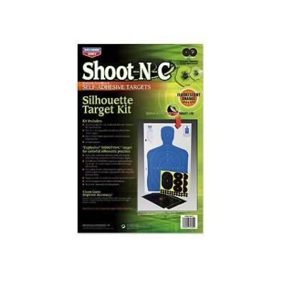 Birchwood Casey 34602 Shoot-N-C Targets: Silhouette SOK-2 12" x 18" B27 Kit (2 Pack) - 11634