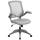 Flash Furniture Gray Contemporary Adjustable Height Swivel Mesh Task Chair | 847254099677