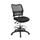 SPACE Seating Black Contemporary Ergonomic Adjustable Height Swivel Upholstered Drafting Chair | 13-37N30D
