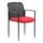 Boss Office Products Red Contemporary Ergonomic Mesh Task Chair in Black | B6909-RD